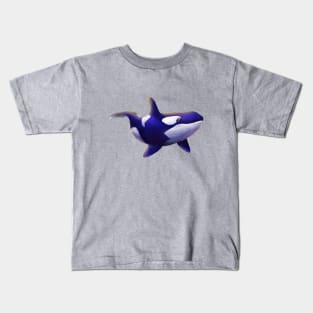 Blue Orca Painting Kids T-Shirt
